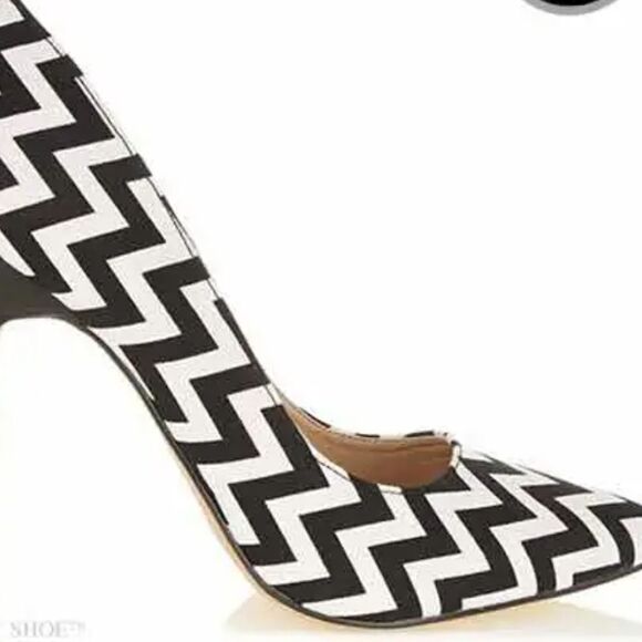 SOFT 'MOSELLE'PUMPS WAVE PRINT CALF HAIR BROWN/BEIGE WOMEN"S SHOES - Picture 1 of 15